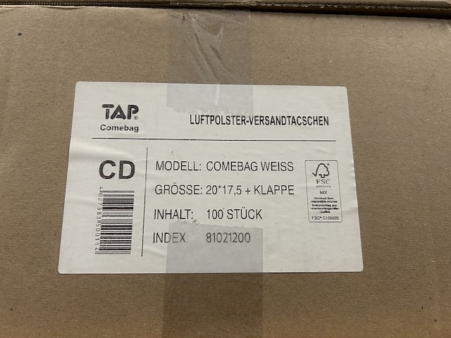 Ca. 400x verzendenvelop tap - afbeelding 2 van  3