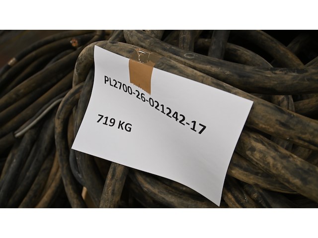 Ca. 4.096 kg bruto koperhoudende zware rubber krachtstroomkabels - afbeelding 7 van  26