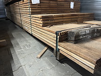 Ca. 40x angelim pedra vlonderplanken, 21x145mm, lengte 19/425cm, 21/455cm - afbeelding 4 van  4