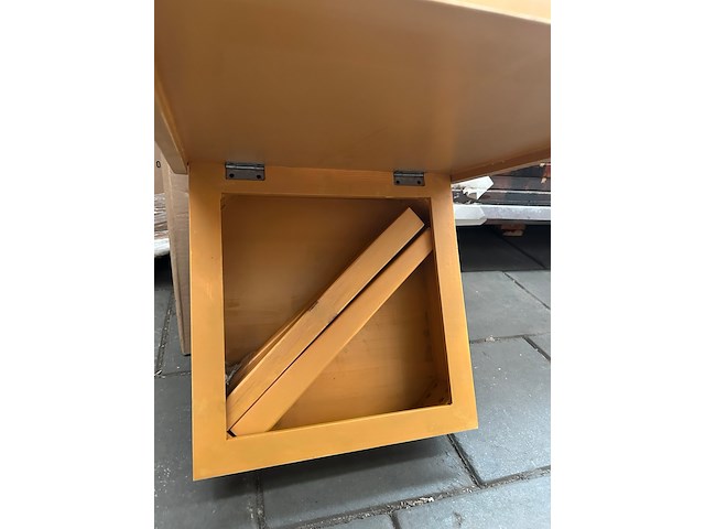 Ca. 40x beach table, houten bijzettafel met opbergvak - afbeelding 6 van  7