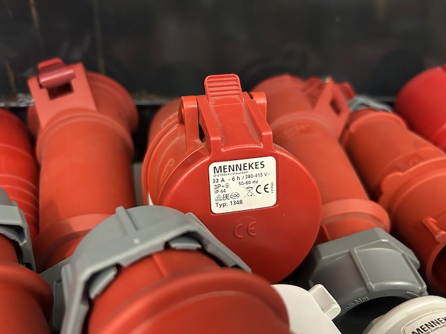 Ca. 40x cee-stekkers en koppelingen, mennekes - afbeelding 4 van  4