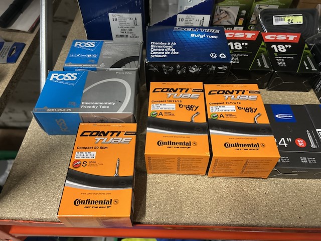 Ca. 40x diverse binnenbanden, w.o. continental, michelin, schwalbe - afbeelding 5 van  9