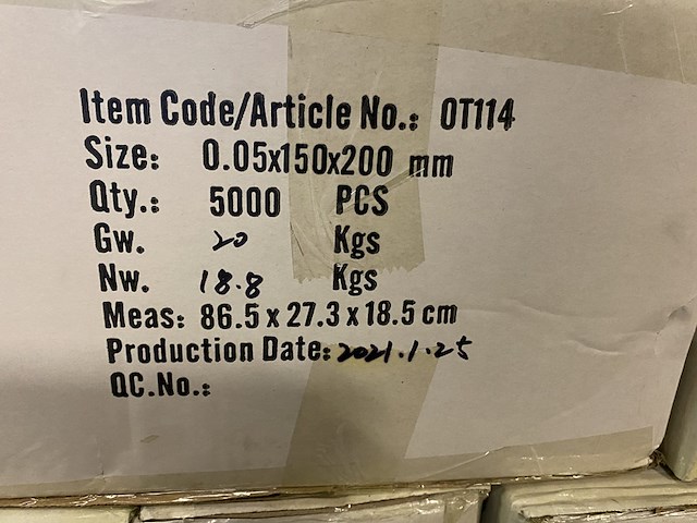 Ca. 40x doosjes a 1000 stuks gripzakjes 150x200mm - afbeelding 3 van  3