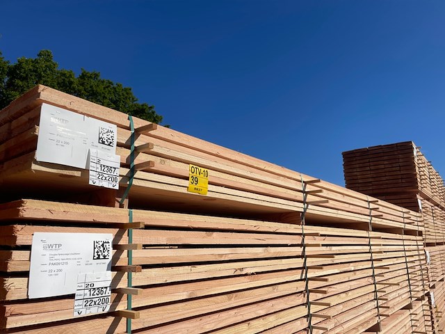 Ca. 40x douglas planken fijnbezaagd, 22x200mm, lengte 500cm - afbeelding 4 van  4