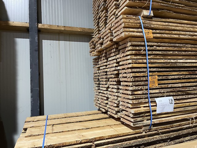 Ca. 40x douglas schaaldelen (onbekantrecht), 22x200-250mm, 300cm - afbeelding 4 van  4