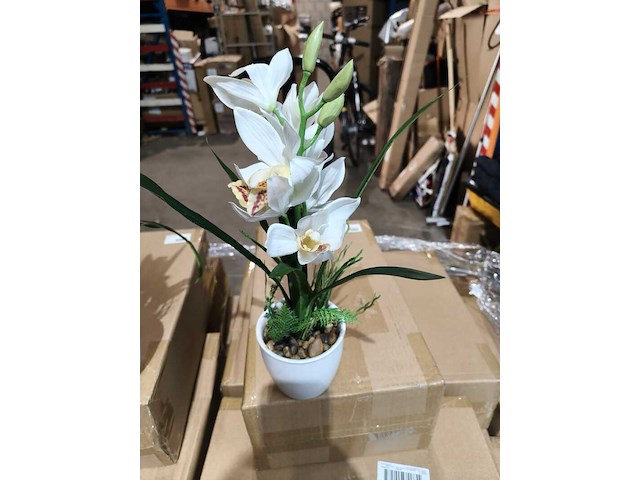 Ca. 40x dozen met 2 kunst orchideeën van kwaliteit, 2 kleuren per doos - afbeelding 4 van  4