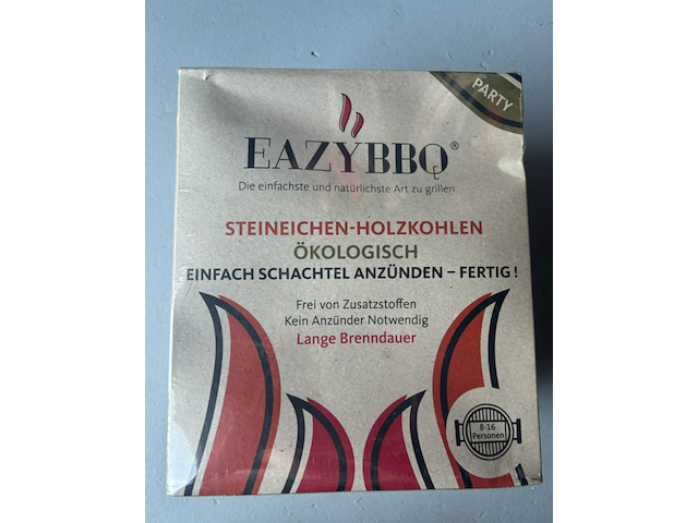 Ca. 40x eiken houtskool pakket, eazy bbq, party - afbeelding 1 van  1