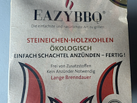 Ca. 40x eiken houtskool pakket, eazy bbq, party - afbeelding 1 van  1