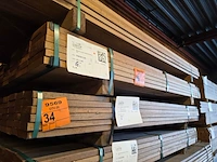 Ca. 40x guyana teak planken geschaafd, 25x140mm, lengte 185cm - afbeelding 4 van  4