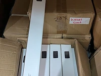 Ca. 40x kabelgoot aluminium, kopen voor weinig, zwart, 100 cm - afbeelding 2 van  2