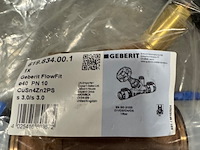 Ca. 40x kogelkraan en 12x spindelafsluiter, geberit, flowfit - afbeelding 6 van  9