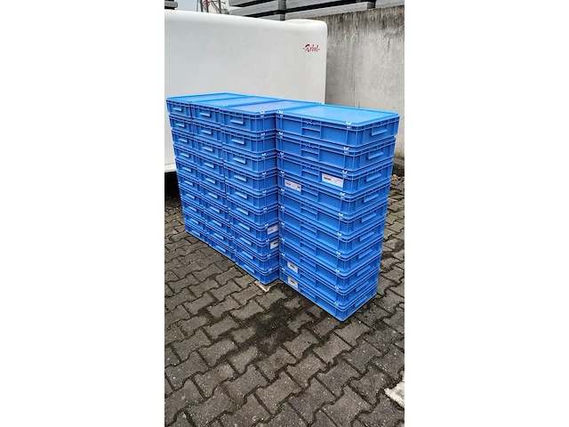 Ca. 40x opslagbakken met klikdeksel, blauw - afbeelding 4 van  5