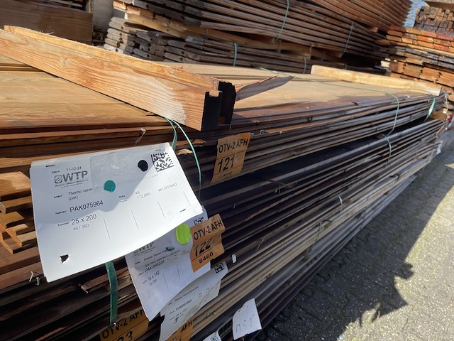 Ca. 40x thermo vuren channelsiding, 18x142mm, lengte 360cm - afbeelding 2 van  3