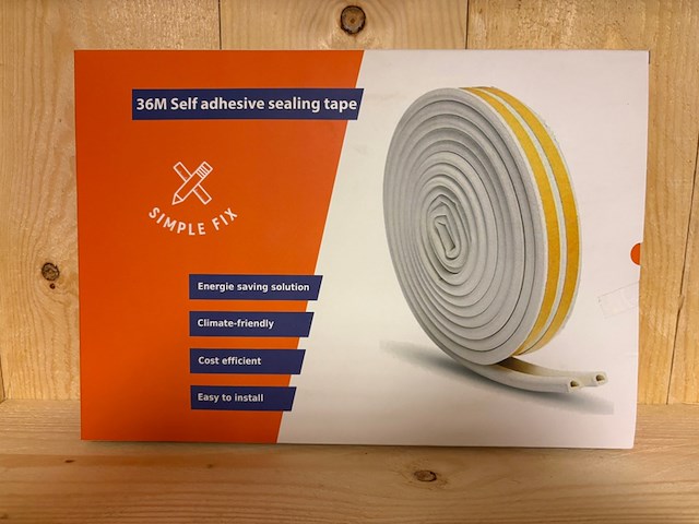 Ca. 40x tochtband simple fix, 36 meter - afbeelding 1 van  2
