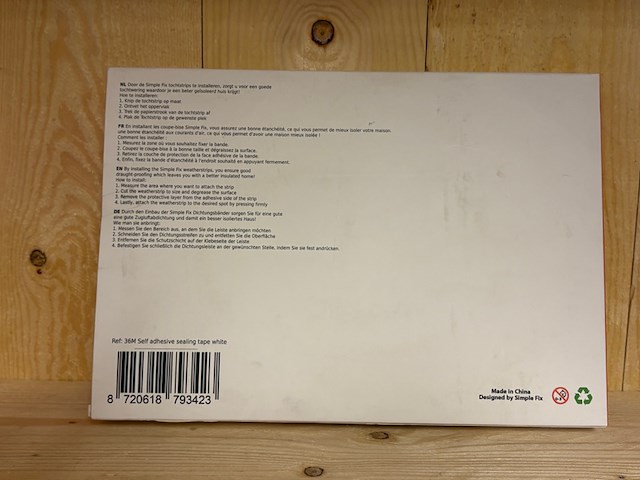 Ca. 40x tochtband simple fix, 36 meter - afbeelding 2 van  2