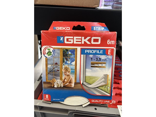 Ca. 40x tochtstrip, geko - afbeelding 1 van  3