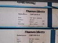 Ca. 40x verpakking krimpkous thomas&betts, cmp250-0-a, zwart - afbeelding 4 van  5