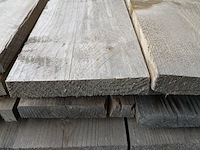 Ca. 40x vuren grijs gedompelde steigerplanken - afbeelding 2 van  4