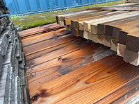 Ca. 40x vuren latten geschaafd, 36x36mm, lengte 510cm - afbeelding 3 van  3
