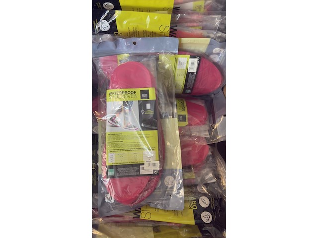 Ca. 40x waterproof schoenhoezen, perfetti travel, transparant/ roze - afbeelding 3 van  4