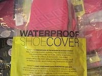 Ca. 40x waterproof schoenhoezen, perfetti travel, transparant/ roze - afbeelding 4 van  4