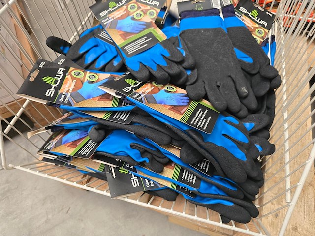 Ca. 40x werkhandschoenen xl showa, zwart blauw - afbeelding 4 van  4