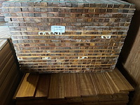 Ca. 418x guyana ipé latten geschaafd, 25x40mm, lengte 155cm - afbeelding 3 van  3