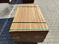 Ca. 418x guyana ipé latten geschaafd, 25x40mm, lengte 155cm