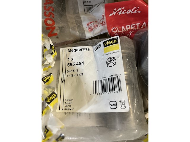 Ca. 41x installatiemateriaal w.o. koppelingen, w.o. viega, valueline - afbeelding 2 van  10