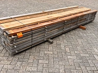 Ca. 41x mora hardhouten balken fijnbezaagd, 50x150mm, lengte 400cm - afbeelding 2 van  3