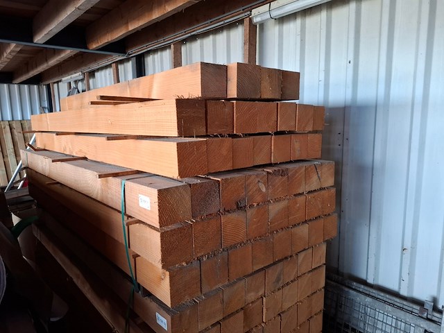 Ca 42x douglas balk 12x12cm - afbeelding 1 van  3