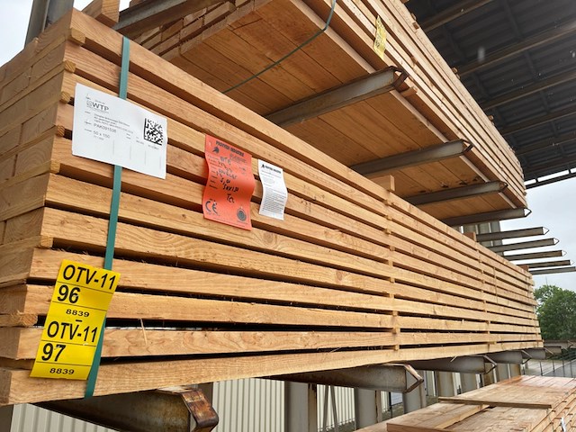 Ca. 42x douglas balken fijnbezaagd, 50x150mm, lengte 500cm - afbeelding 4 van  4