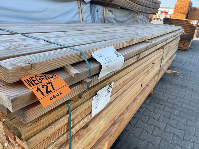 Ca. 42x douglas regels geschaafd, 40x70mm, lengte 400cm - afbeelding 2 van  3