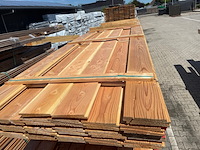 Ca. 42x douglas zweeds rabat, 26x190mm, lengte 500cm