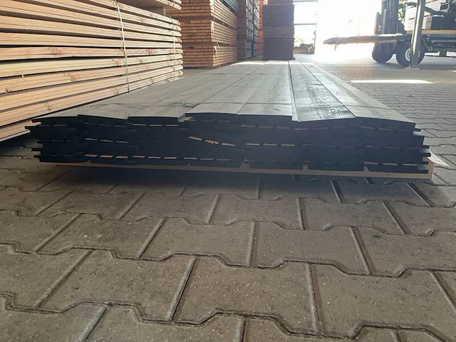 Ca. 42x grenen acoustic design profiel, 22x142mm, lengte 420cm - afbeelding 2 van  3