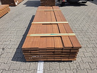 Ca. 42x guyana ipé planken geschaafd, 21x145mm, lengte 275cm - afbeelding 1 van  3