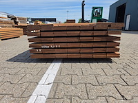 Ca. 42x guyana ipé planken geschaafd, 21x145mm, lengte 275cm - afbeelding 3 van  3