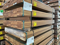Ca. 42x guyana teak planken geschaafd, 25x140mm, lengte 185cm - afbeelding 4 van  4