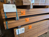 Ca. 42x guyana teak planken geschaafd, 25x140mm, lengte 185cm - afbeelding 4 van  4