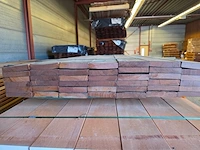 Ca. 42x guyana teak planken geschaafd, 25x140mm, lengte 185cm - afbeelding 3 van  3
