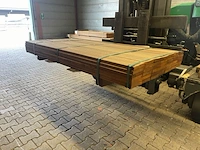 Ca. 42x guyana teak planken geschaafd, 25x140mm, lengte 185cm - afbeelding 2 van  3