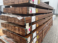 Ca. 42x guyana teak planken geschaafd, 25x140mm, lengte 455cm - afbeelding 4 van  4