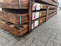 Ca. 42x guyana teak planken geschaafd, 25x140mm, lengte 485cm - afbeelding 4 van  4