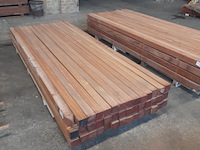 Ca. 42x hardhouten paal, 6,8 x 6,8 x 250 cm - afbeelding 1 van  5