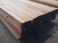 Ca. 42x hardhouten paal, 6,8 x 6,8 x 250 cm - afbeelding 5 van  5