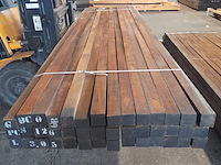 Ca. 42x hardhouten paal, 7 x 7 x 400 cm - afbeelding 2 van  4