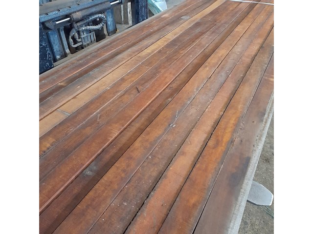 Ca. 42x hardhouten paal, 7 x 7 x 400 cm - afbeelding 3 van  4