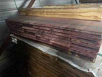 Ca. 42x purple heart kopse veer en groef (buitenparket), 21x145mm, lengte 95cm - afbeelding 3 van  3