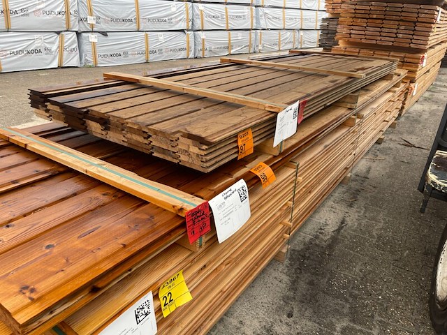Ca. 42x thermo fraké channelsiding, 20x140mm, lengte 335cm - afbeelding 2 van  3