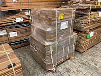 Ca. 432x ipé country grade planken geschaafd, 27x90mm, lengte 217/65cm, 215/95cm - afbeelding 2 van  3
